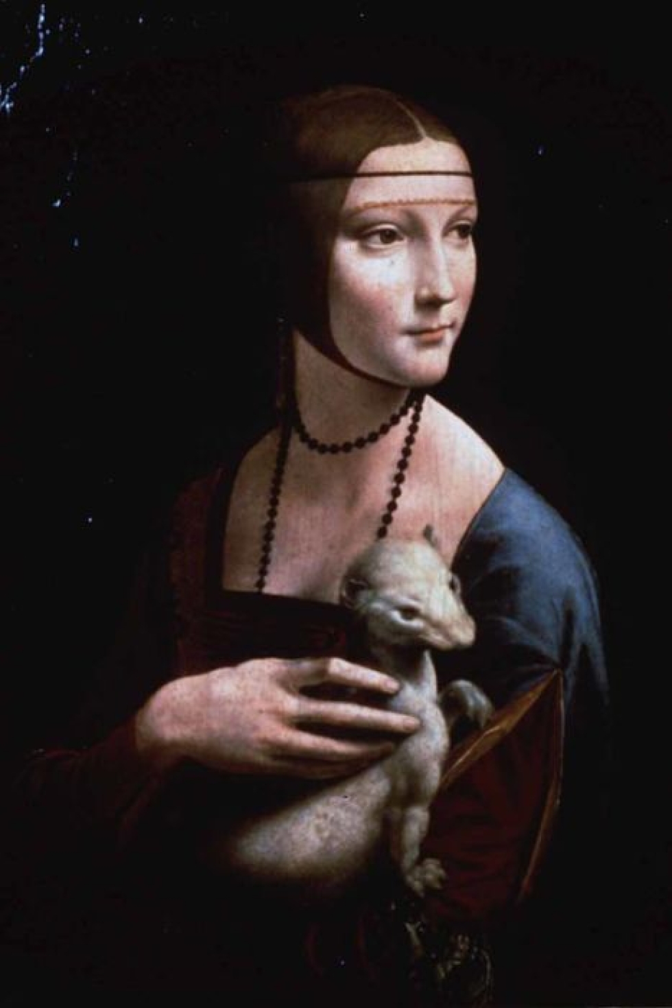 Leonardo da Vincin Nainen ja kärppä vuodelta 1490.