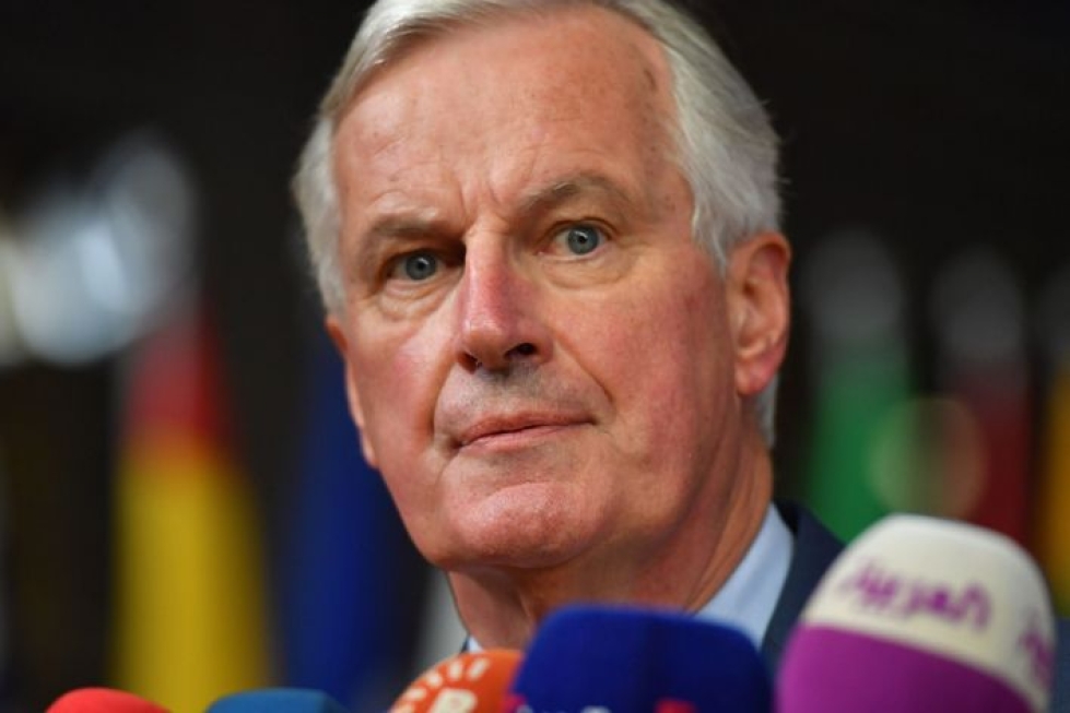 Barnier kertoi EU-maiden näyttäneen brexit-sopimukselle vihreää valoa. Lehtikuva/AFP