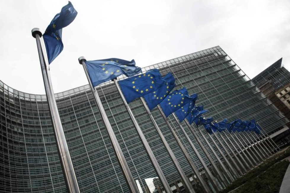 Euroopan neuvoston, Euroopan komission ja Euroopan parlamentin johtajat tuomitsivat jo perjantaina yhteisessä lausunnossaan Venäjän asettamat sanktiot. Lehtikuva/AFP