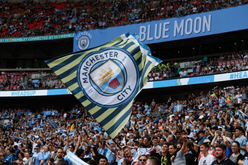 Manchester City aikoo valittaa päätöksestä Urheilun välitystuomioistuimeen. LEHTIKUVA/AFP
