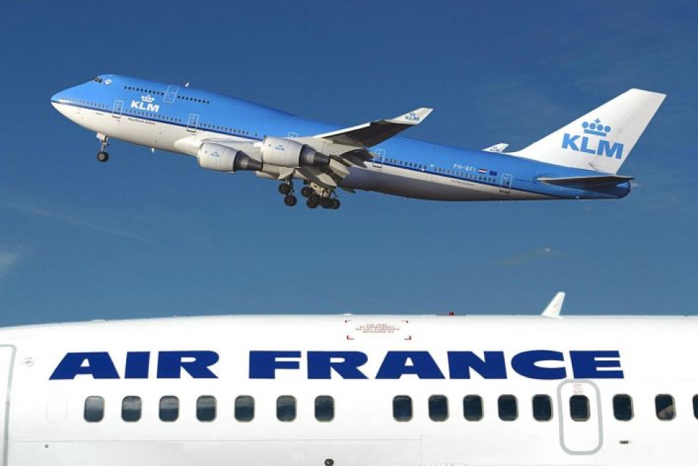 Myös lentoyhtiö Air France-KLM on kertonut koronaviruksen vaikuttaneen yhtiön tulokseen. Lehtikuva/AFP