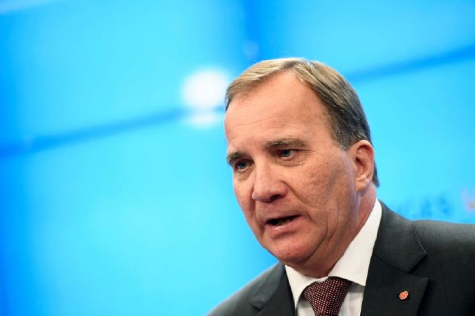 Stefan Löfven nimitettiin pääministeriehdokkaaksi. Lehtikuva/AFP