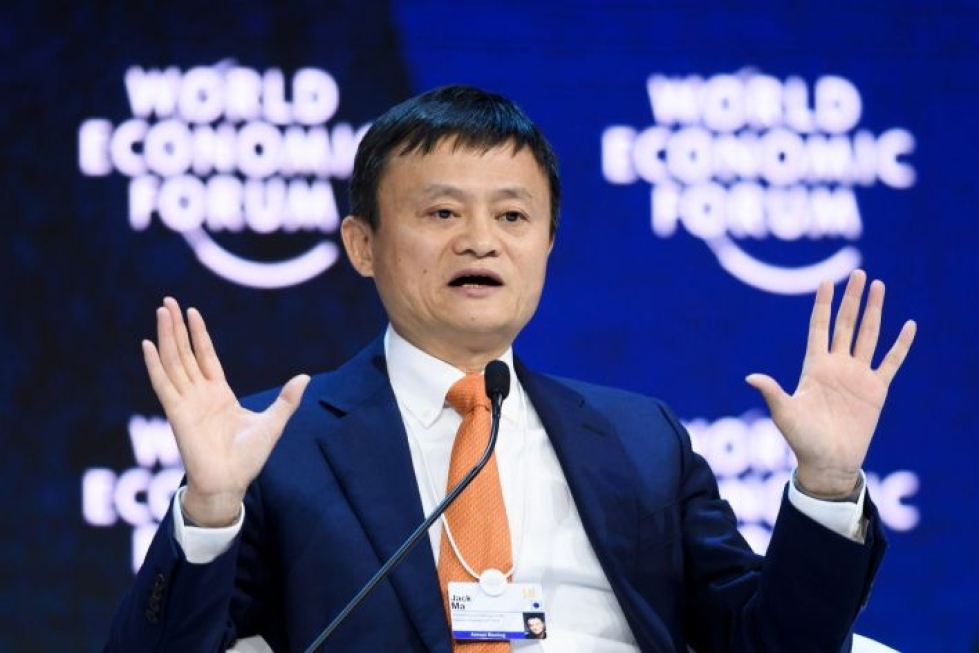 Jack Ma oli perustamassa Alibabaa, josta kasvoi 20 vuodessa yksi maailman arvokkaimmista yhtiöistä. LEHTIKUVA/AFP