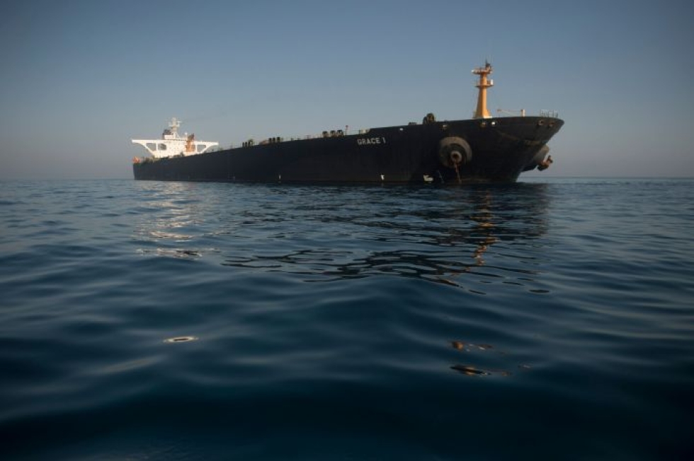 Yhdysvaltain oikeusministeriön mukaan Iranin tarkoituksena on ollut tehdä tankkerilla laittomia kuljetuksia Syyriaan. LEHTIKUVA/AFP
