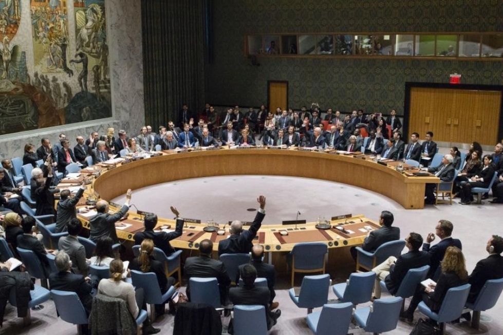 Yhdysvallat pidättäytyi äänestämästä, kun YK:n turvallisuusneuvosto hyväksyi viime viikolla päätöslauselman Israelin siirtokuntien tuomitsemisesta. LEHTIKUVA / AFP