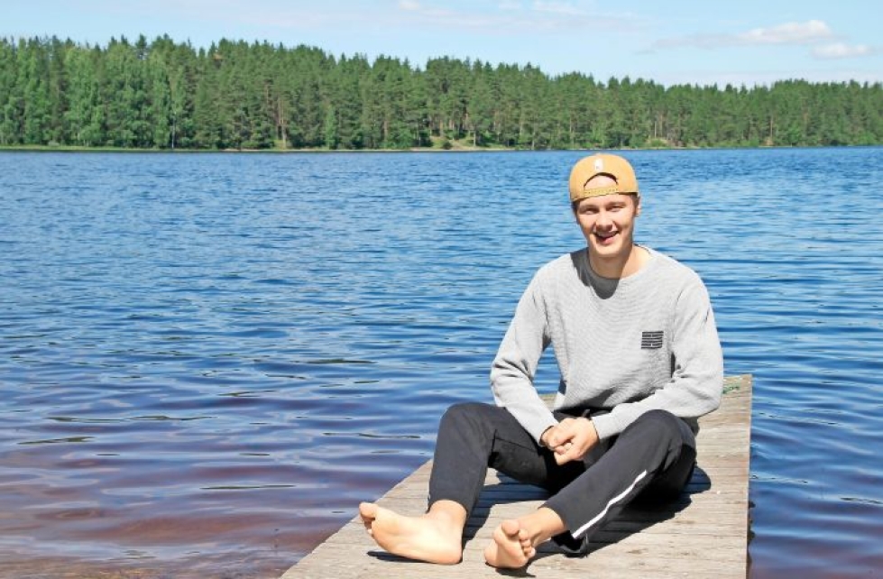 Henrik Borgström pääsee nauttimaan Pohjois-Karjalan helteistä.