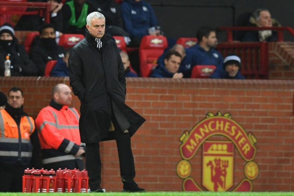 Valioliigaseura Manchester United erotti päävalmentaja Jose Mourinhon. LEHTIKUVA/AFP