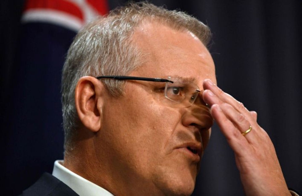 Australian pääministerin Scott Morrisonin mukaan Australia on kansakuntana epäonnistunut suojelemaan hyväksikäytön uhreja. LEHTIKUVA/AFP