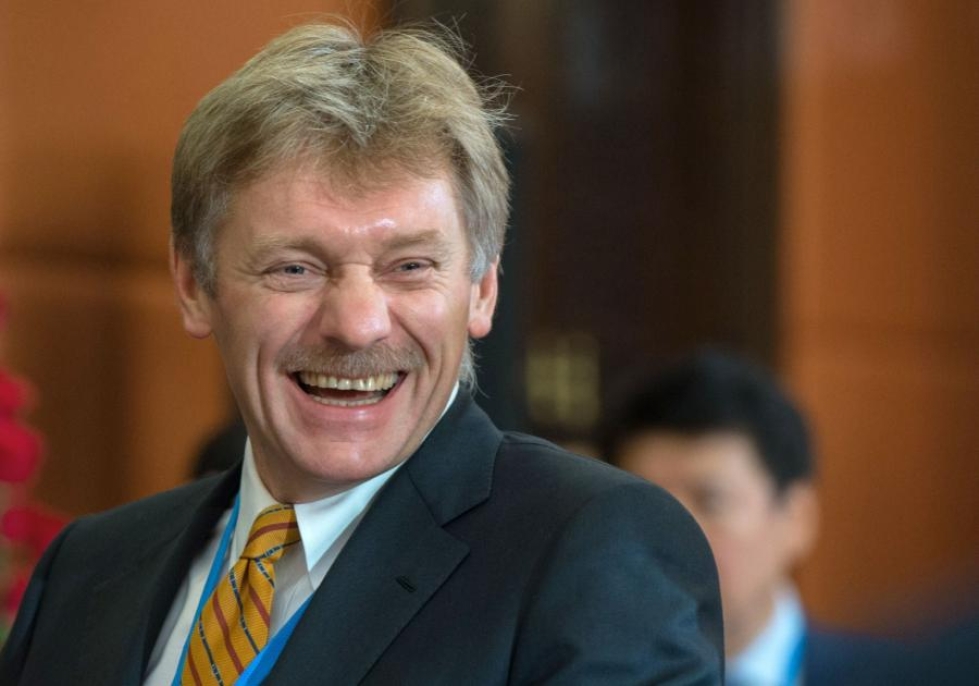 Kremlin tiedottaja Dmitri Peskov kuvattiin lokakuussa Astanassa. LEHTIKUVA/AFP