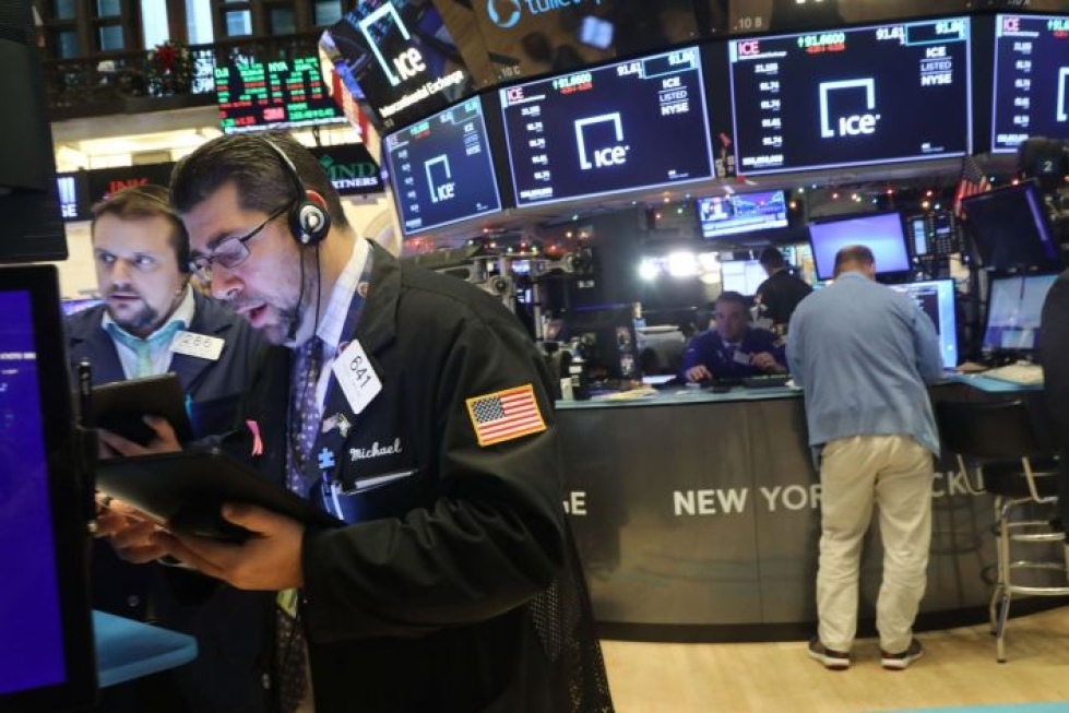 Joulukuu on ollut Wall Streetillä yhtä nousua. Lehtikuva/AFP