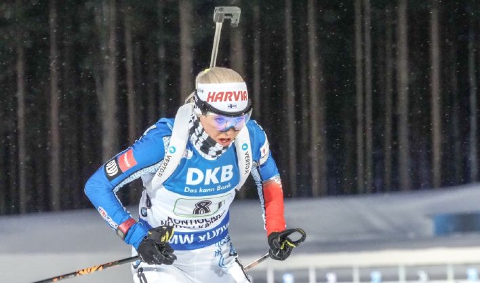 Mari Eder kilpailee Suomen joukkueessa maastohiihdon Tour de Skillä.