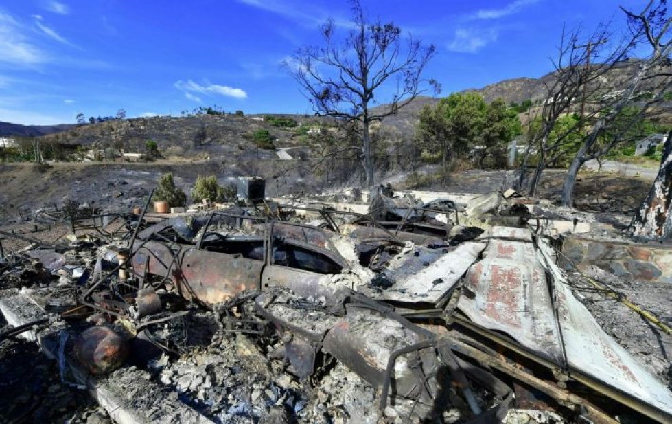 Uutistoimisto AFP:n mukaan Kalifornian paloissa kadonneiden määrä on noussut jo yli tuhanteen. Kuolonuhreja on yli 70. LEHTIKUVA/AFP