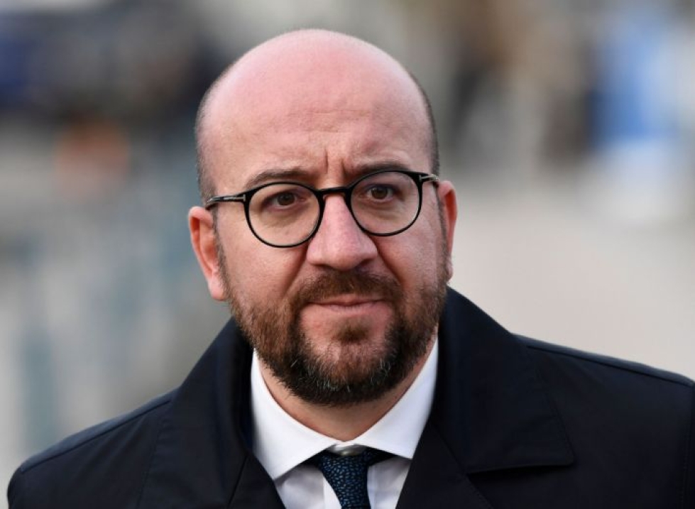 Charles Michel kertoi, että hänen aikomuksensa on jättää eroanomuksensa Belgian kuninkaalle välittömästi. LEHTIKUVA/AFP