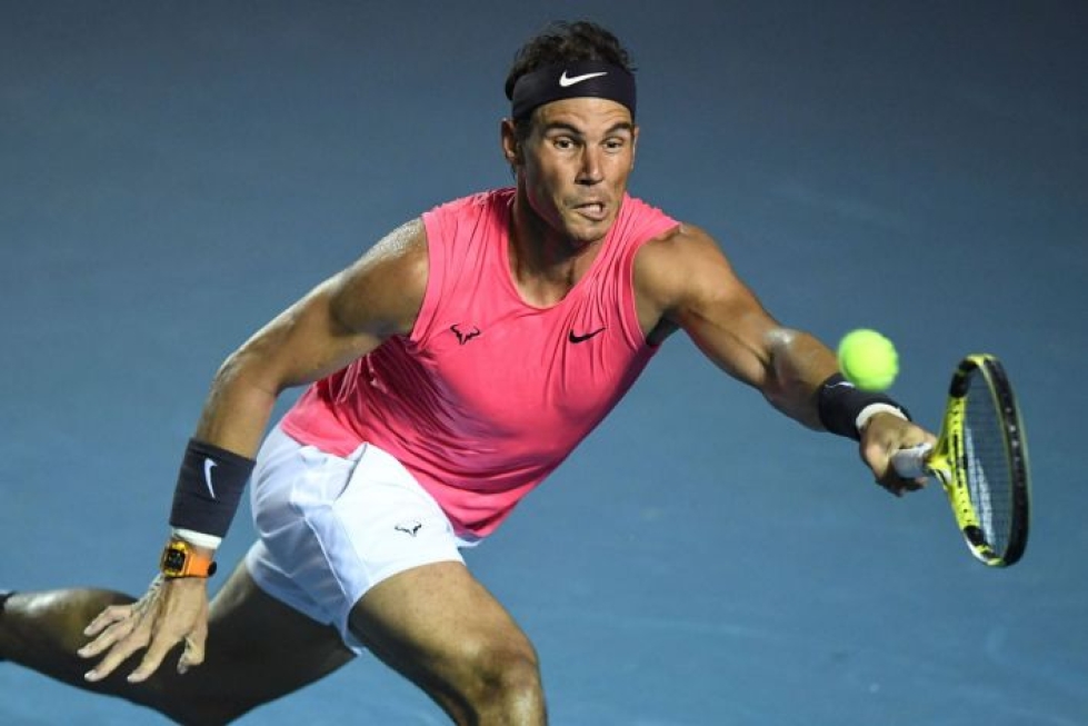 Rafael Nadal puolustaa US Openin voittoa viime syksyltä. LEHTIKUVA / AFP
