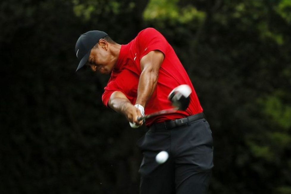 Voitto major-turnauksessa on Tiger Woodsille uran 15:s ja ensimmäinen sitten vuoden 2008. LEHTIKUVA/AFP