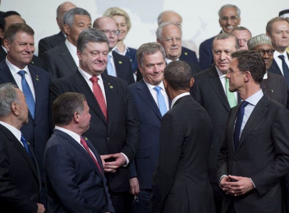 Yhdysvaltain presidentin Barack Obaman isännöimään ydinturvahuippukokoukseen osallistui valtiojohtajia kymmenistä maista. LEHTIKUVA/AFP