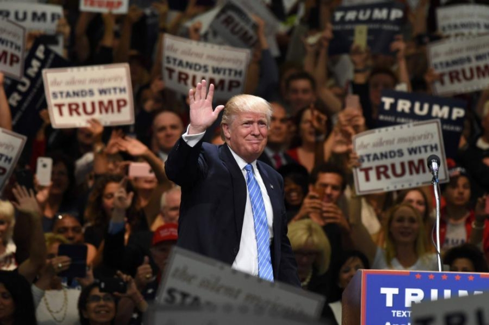 Esivaalitaistossa Trump päihitti 16 kilpailijaa. LEHTIKUVA/AFP